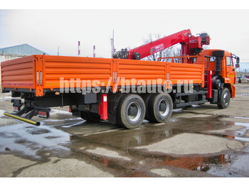 Бортовой грузовик/ Платформа, Автоманипулятор Бортовой автомобиль КАМАЗ-6520 с КМУ HORYONG HRS 216: фото 4