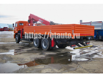 Бортовой грузовик/ Платформа, Автоманипулятор Бортовой автомобиль КАМАЗ-6520 с КМУ HORYONG HRS 216: фото 3