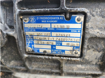 Коробка передач МКПП RENAULT 6S800TO 1346001027: фото 3