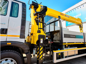Новый Автоманипулятор Краноманипуляторная установка HYVA на шасси HOWO T5G 6x4 14 тонн: фото 3