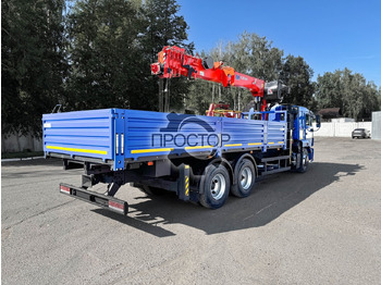 Новый Бортовой грузовик/ Платформа, Автоманипулятор КАМАЗ Камаз 65117 бортовой с КМУ Kanglim KS 2056 H (с буром): фото 4