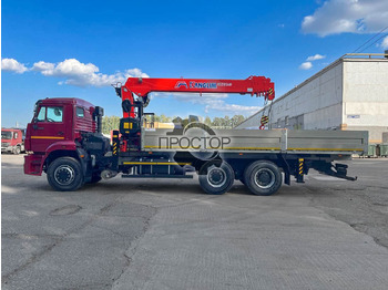 Новый Бортовой грузовик/ Платформа, Автоманипулятор КАМАЗ Камаз 6520 бортовой с КМУ Kanglim KS 2056 H: фото 4