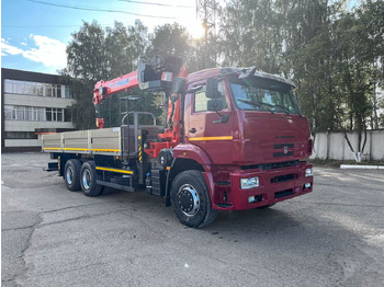 Бортовой грузовик/ Платформа, Автоманипулятор Камаз 6520 бортовой с КМУ Kanglim KS 2056 H: фото 4