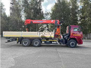 Бортовой грузовик/ Платформа, Автоманипулятор Камаз 6520 бортовой с КМУ Kanglim KS 2056 H: фото 3