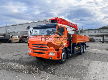 Новый Бортовой грузовик/ Платформа, Автоманипулятор Камаз Камаз 65115 бортовой с КМУ Kanglim KS 2056: фото 5