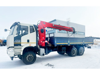 Новый Бортовой грузовик/ Платформа, Автоманипулятор FAW J6 СА3250: фото 3