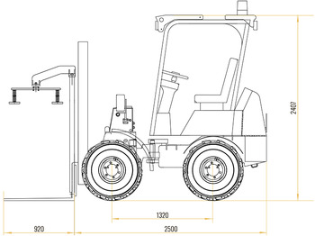 Новый Дизельный погрузчик Вилочный погрузчик Polar Badger WL35B: фото 3