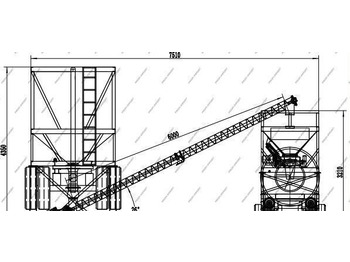 Новый Бетонный завод Мобильный бетонный завод yhzm20 на шасси: фото 4