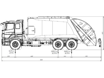 Новый Мусоровоз Мусоровоз M2-28 на шасси КАМАЗ 6580 6х4: фото 3 Новый Мусоровоз Мусоровоз M2-28 на шасси КАМАЗ 6580 6х4: фото 3