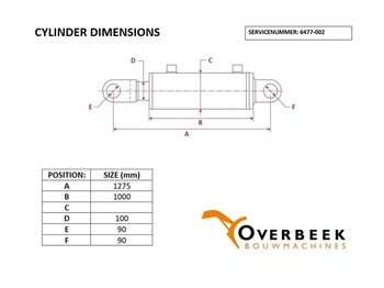 Komatsu WA470/480-20G-63-K1110-Cylinder/Zylinder/Cilinder в лизинг Komatsu WA470/480-20G-63-K1110-Cylinder/Zylinder/Cilinder: фото 5