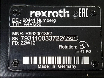 Komatsu WA95-R992001352-A4VG56DA1D2/32R-Drive pump в лизинг Komatsu WA95-R992001352-A4VG56DA1D2/32R-Drive pump: фото 5
