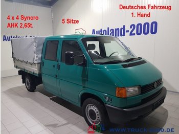 Тентованный фургон, Грузопассажирский фургон Volkswagen T4 2.5 TDI 4x4 syncro Doka 5 Sitze AHK 1. Hand: фото 1