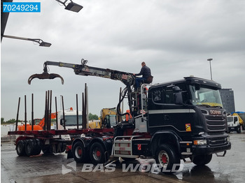Scania R580 6X4 Holz Kran Diebolt D28 Full-Steell Extentable Trailer в лизинг Scania R580 6X4 Holz Kran Diebolt D28 Full-Steell Extentable Trailer: фото 3