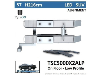 Оборудование для гаражей/ Мастерских TSC5000X2A LP wheel alignment lift - On floor - Free wheel lifting system - 5.2 m lightened runways (76 cm wide) - Low profile - 5T: фото 2