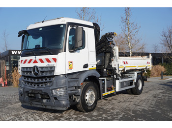 Автоманипулятор, Автоманипулятор MERCEDES-BENZ Arocs 1833 / 87,000 km!!! / Hds HIAB X-DUO 128 B-2 / three-sided tipper: фото 3
