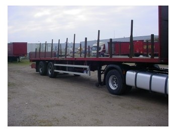 Полуприцеп бортовой/ Платформа Groenewegen 2 assen achterste gestuurd: фото 1