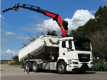 MAN TGS 26.430 2022!EURO6!! 6x2!! PALFINGER 23tm+JIB+LIER/WINCH!!DREISEITEN KIPPER/BORDMATIC!!9tkm в лизинг MAN TGS 26.430 2022!EURO6!! 6x2!! PALFINGER 23tm+JIB+LIER/WINCH!!DREISEITEN KIPPER/BORDMATIC!!9tkm: фото 1