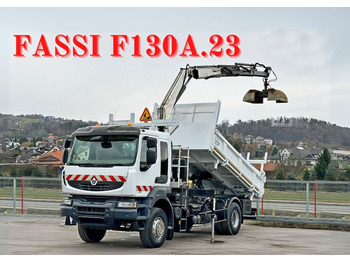 Renault KERAX 370* KIPPER 4,70m * FASSI F130A.23 + FUNK  в лизинг Renault KERAX 370* KIPPER 4,70m * FASSI F130A.23 + FUNK: фото 1