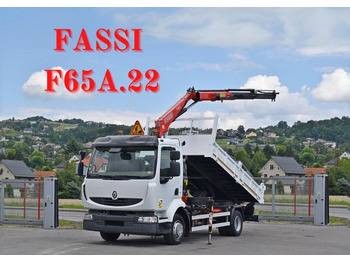 Renault MIDLUM 220 DXI *KIPPER 4,20m *FASSI F65A.22  в лизинг Renault MIDLUM 220 DXI *KIPPER 4,20m *FASSI F65A.22: фото 1