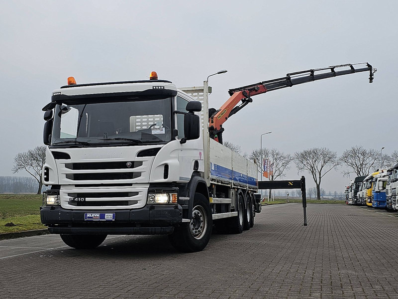 Scania P410 PK22000-5 - Грузовик бортовой/ Платформа, Автоманипулятор: фото 1 Scania P410 PK22000-5 - Грузовик бортовой/ Платформа, Автоманипулятор: фото 1