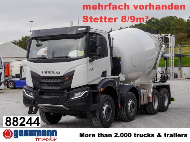 Iveco X-Way AD360X40BZ 8x4, Stetter 8/9m³ - Автобетоносмеситель: фото 1 Iveco X-Way AD360X40BZ 8x4, Stetter 8/9m³ - Автобетоносмеситель: фото 1