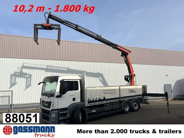 MAN TGS 26.400 6x2-4 LL, Navi, Lenk-/Liftachse, - Грузовик бортовой/ Платформа, Автоманипулятор: фото 1 MAN TGS 26.400 6x2-4 LL, Navi, Lenk-/Liftachse, - Грузовик бортовой/ Платформа, Автоманипулятор: фото 1