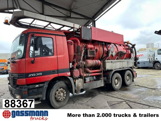 Mercedes-Benz Actros 2635 6x4, Kutschke Saug- und Spülwagen - Подметально-уборочная машина: фото 1 Mercedes-Benz Actros 2635 6x4, Kutschke Saug- und Spülwagen - Подметально-уборочная машина: фото 1