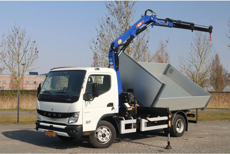 FUSO Canter 7C18 | 4X2 | 3-WAY TIPPER | PM 6.5 KRAN /CRANE - Малотоннажный самосвал: фото 1 FUSO Canter 7C18 | 4X2 | 3-WAY TIPPER | PM 6.5 KRAN /CRANE - Малотоннажный самосвал: фото 1