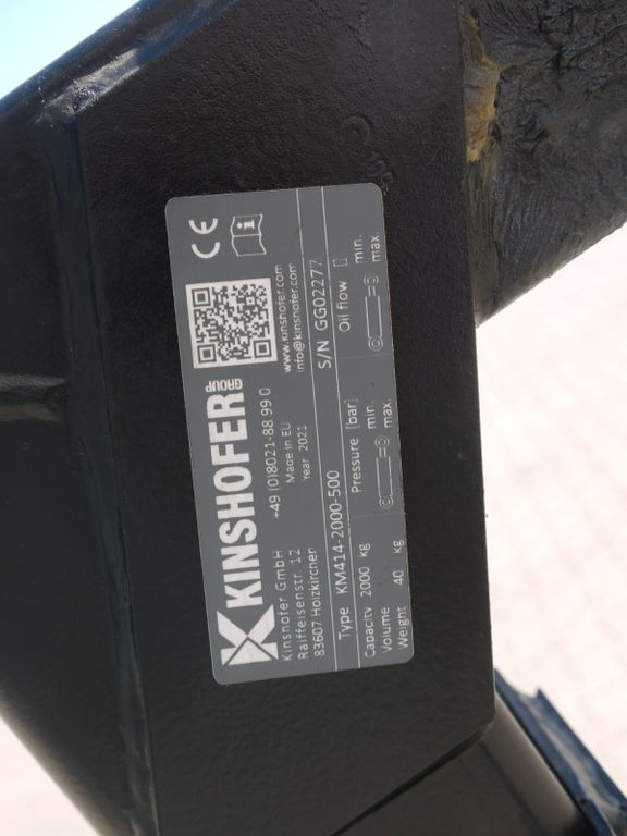 Kinshofer Palettengabel 2 Tonnen aus 2021 - Грузовик бортовой/ Платформа, Автоманипулятор: фото 5 Kinshofer Palettengabel 2 Tonnen aus 2021 - Грузовик бортовой/ Платформа, Автоманипулятор: фото 5