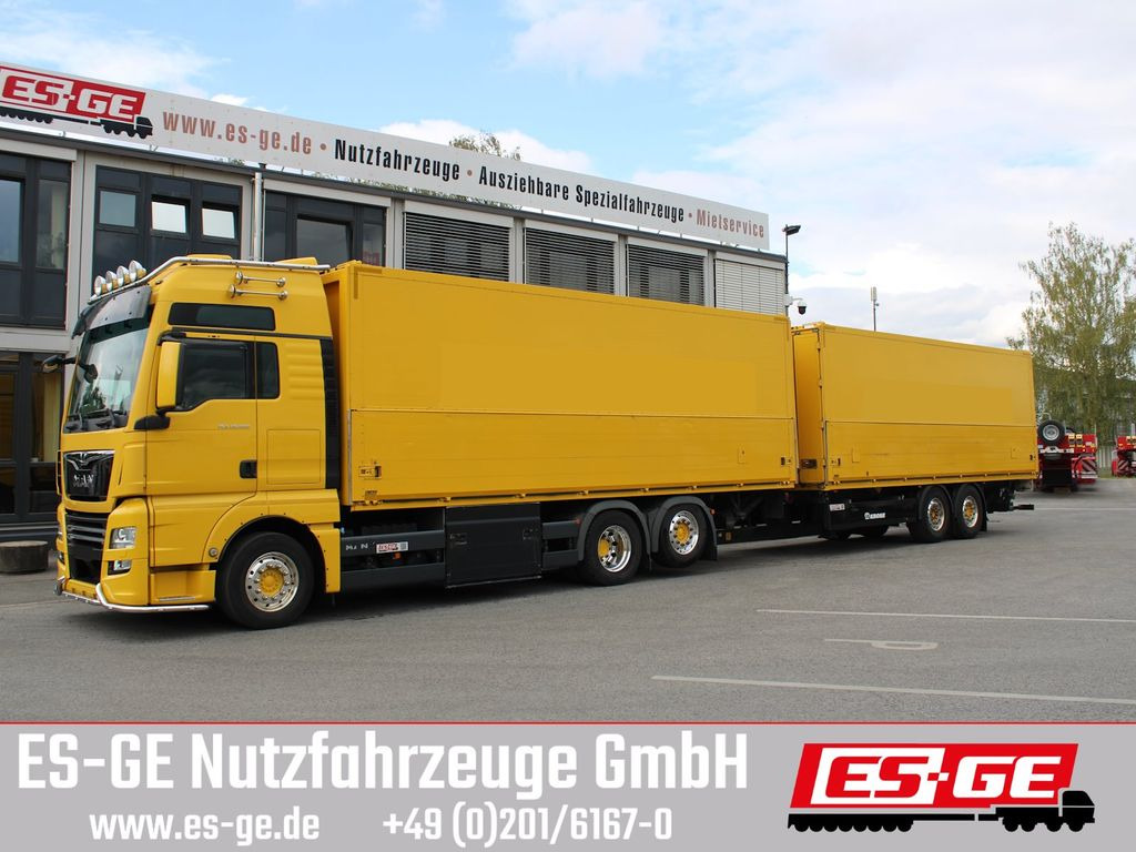 MAN 6x2 LKW, Tandemanhänger - Тентованный грузовик: фото 1 MAN 6x2 LKW, Tandemanhänger - Тентованный грузовик: фото 1