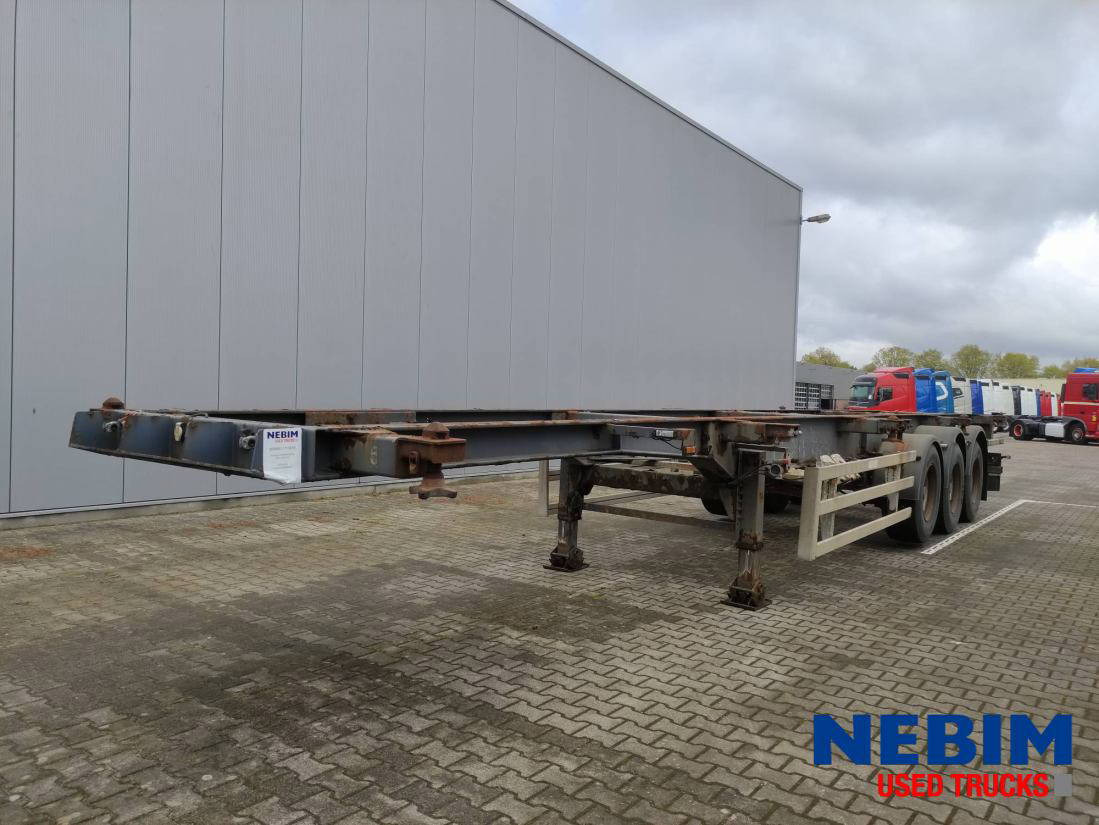 Renders Containerchassis ROC 12.27 CC - 1x40" 1x30" 2x20" - Полуприцеп-контейнеровоз/ Сменный кузов: фото 1 Renders Containerchassis ROC 12.27 CC - 1x40" 1x30" 2x20" - Полуприцеп-контейнеровоз/ Сменный кузов: фото 1