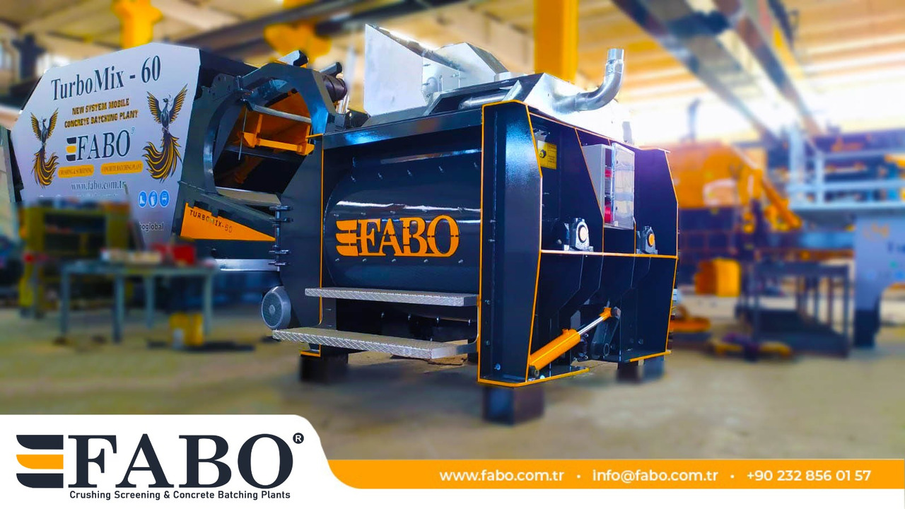 FABO Double Shaft Concrete Mixer ( Twin Shaft Mixer ) - Бетономешалка: фото 1 FABO Double Shaft Concrete Mixer ( Twin Shaft Mixer ) - Бетономешалка: фото 1