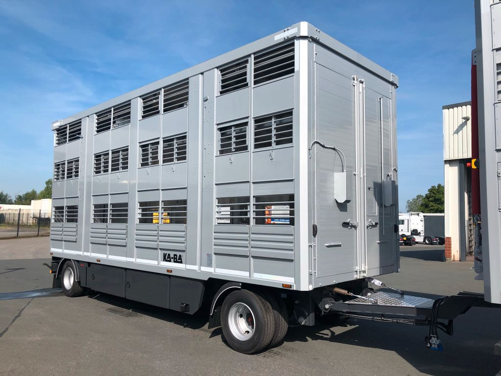 Прицеп-контейнеровоз/ Сменный кузов KABA Anh.Viehtransport,Hubdach,Hydraulik,Neu: фото 1