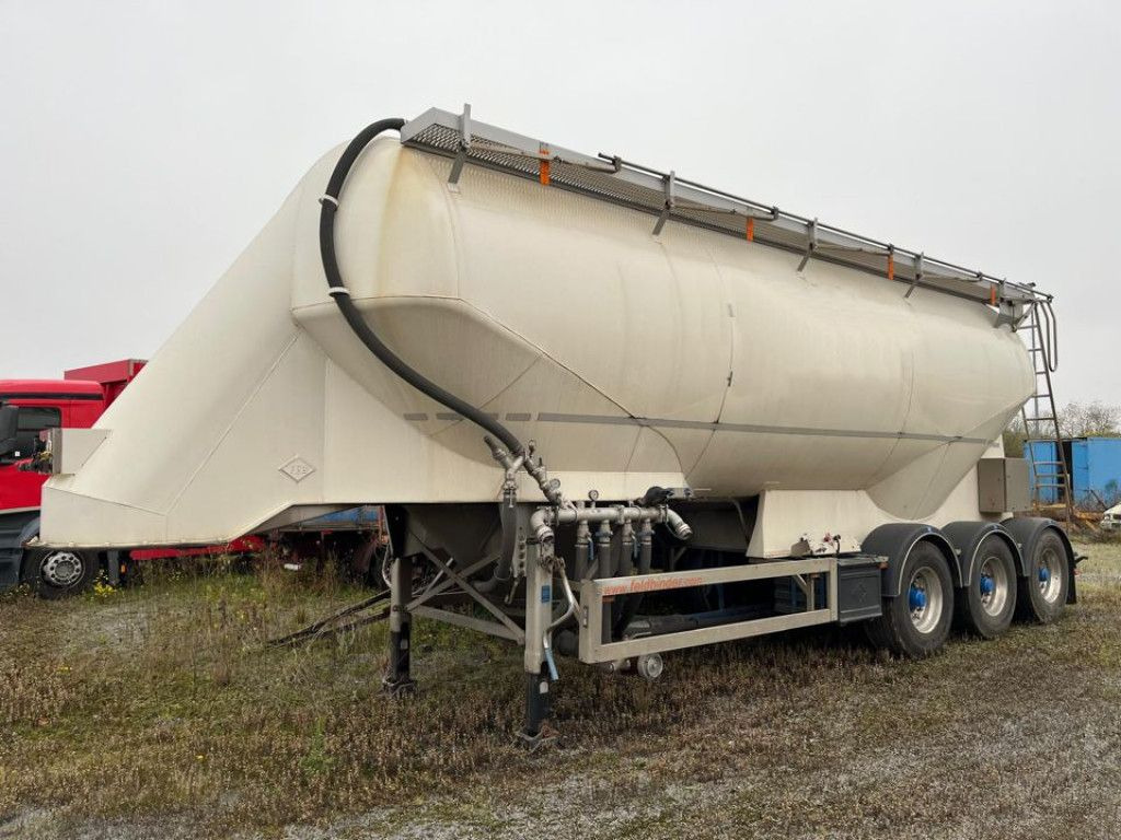 Feldbinder Silo für Staub und Rieselgüter EUT 40.3 Aufliege - Полуприцеп цистерна для сыпучих грузов: фото 1 Feldbinder Silo für Staub und Rieselgüter EUT 40.3 Aufliege - Полуприцеп цистерна для сыпучих грузов: фото 1