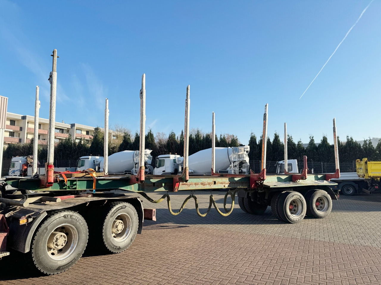 GSV 34 GLOGGER GSV 34, Lenk-/Liftachse, ausziehbar 10,75m-14,35m - Полуприцеп лесовоз: фото 1