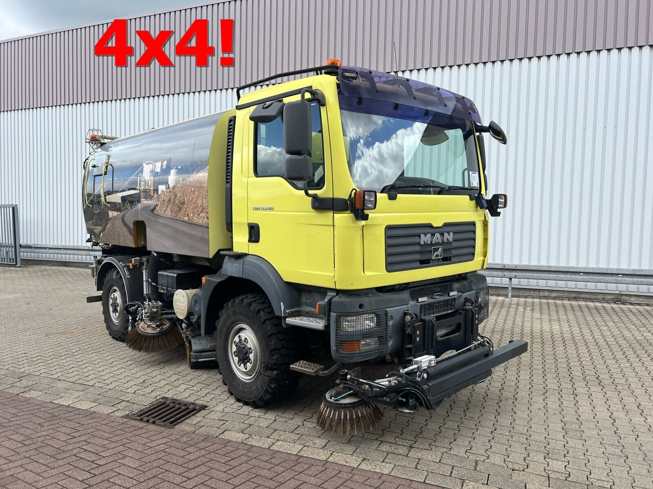 MAN TGM 13.280 4X4 BL TGM 13.280 4X4 BL, Kehhrmaschine Nothelfer Kobit K6 - Грузовик: фото 1