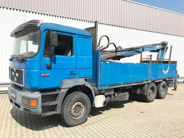 MAN 26.403 DFLC 6x4 BL 26.403 DFLC 6x4 BL Kran Heckkran Atlas AK 160.1, 6-Zylinder Motor - Автоманипулятор, Грузовик бортовой/ Платформа: фото 1