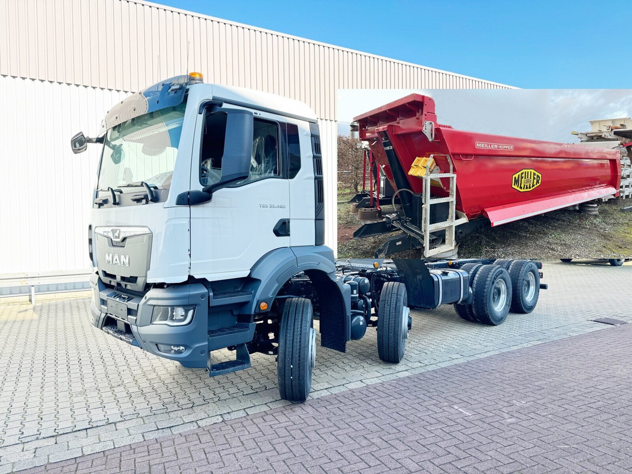MAN TGS 35.480 8x6H BL CH TGS 35.480 8x6H BL CH, HydroDrive, Navi, Meiller Stahlmulde 18m³ - Внедорожный самосвал: фото 1
