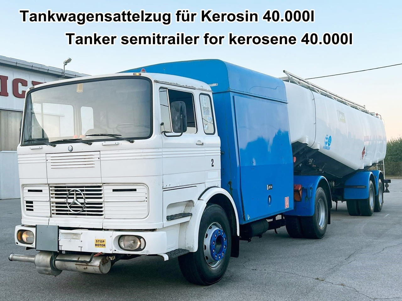 Mercedes-Benz 1923 4x2 Tankwagenzug für Kerosin 40.000l 1923 4x2 Tankwagenzug für Kerosin 40.000l - Грузовик-цистерна: фото 1 Mercedes-Benz 1923 4x2 Tankwagenzug für Kerosin 40.000l 1923 4x2 Tankwagenzug für Kerosin 40.000l - Грузовик-цистерна: фото 1