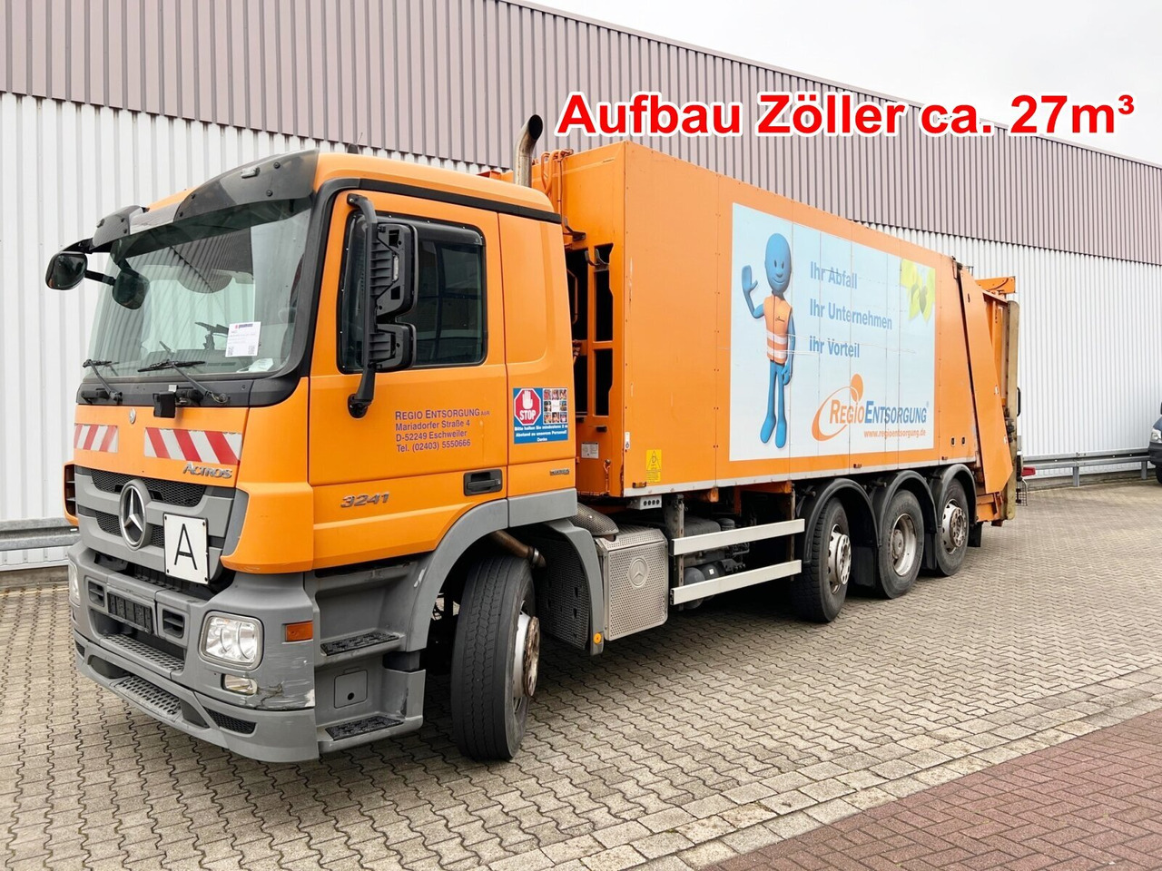 Mercedes-Benz Actros 3241 L 8x2/6 Actros 3241 L 8x2/6, 2x Lenkachse, Zöller Medium XL, Zöller-Schüttung - Мусоровоз: фото 1
