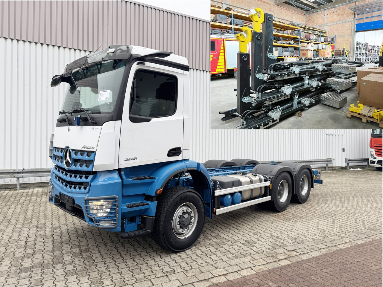 Mercedes-Benz Arocs 2651 L 6x6 Arocs 2651 L 6x6, HydroDrive, MirrorCam, Massage-Sitz, Motorabtrieb - Крюковой мультилифт: фото 1