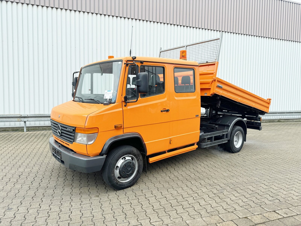 Mercedes-Benz Vario 816 D 4x2 Doka Vario 816 D 4x2 Doka, 2x AHK, Meiller Kipper, Ex-Stadtverwaltung - Малотоннажный самосвал, Грузопассажирский фургон: фото 1