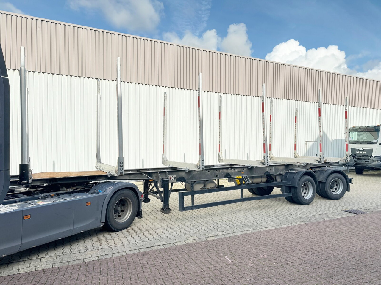 RSK/30IV Holzauflieger ROHR RSK/30IV Holzauflieger, Lenkachse, Verzinkt - Полуприцеп лесовоз: фото 1