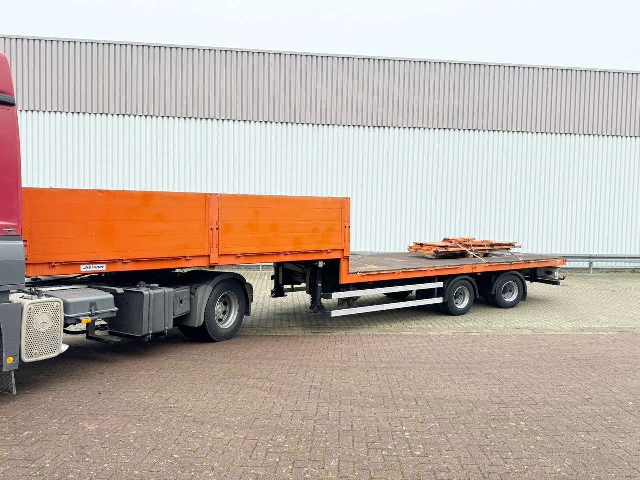 Schroeder S 11/18 P2 - 11,20 Schroeder S 11/18 P2 - 11,20, Zwangsgelenkt - Полуприцеп бортовой/ Платформа: фото 1