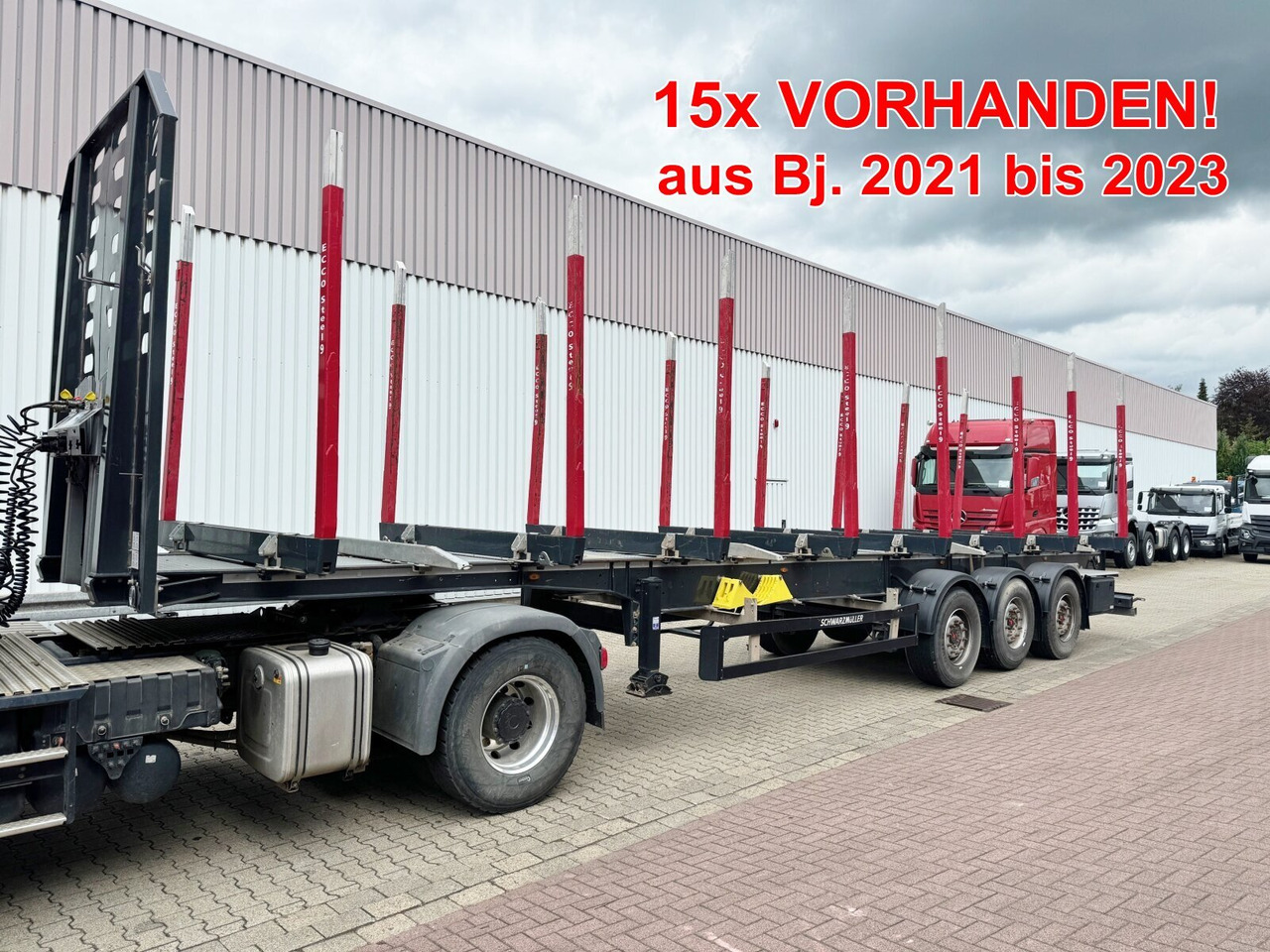 Schwarzmüller 3-Achs Holzauflieger 3-Achs Holzauflieger, Liftachse, MEHRFACH VORHANDEN! - Полуприцеп лесовоз: фото 1 Schwarzmüller 3-Achs Holzauflieger 3-Achs Holzauflieger, Liftachse, MEHRFACH VORHANDEN! - Полуприцеп лесовоз: фото 1