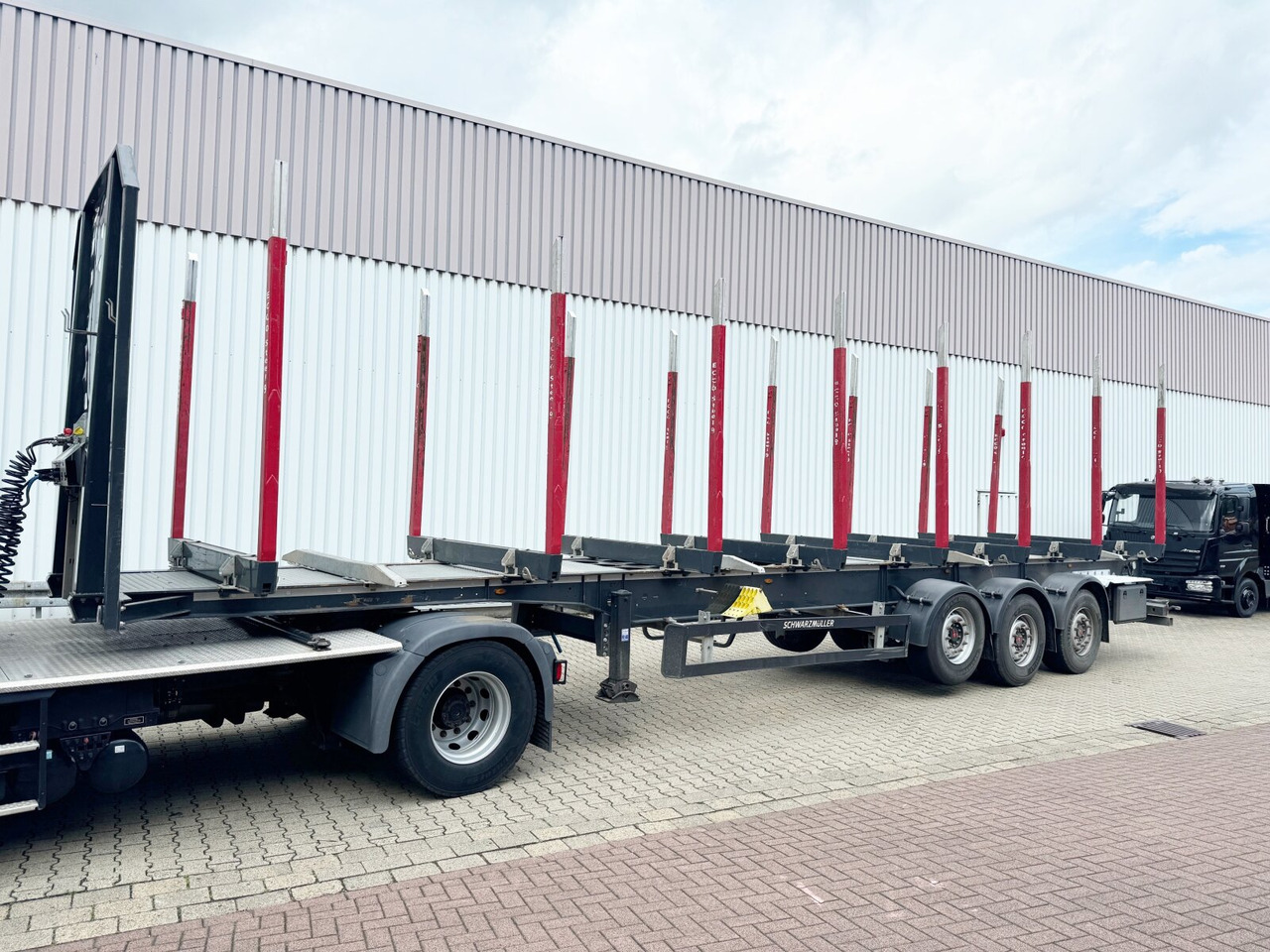 Schwarzmüller 3-Achs Holzauflieger 3-Achs Holzauflieger, Liftachse, MEHRFACH VORHANDEN! - Полуприцеп лесовоз: фото 1