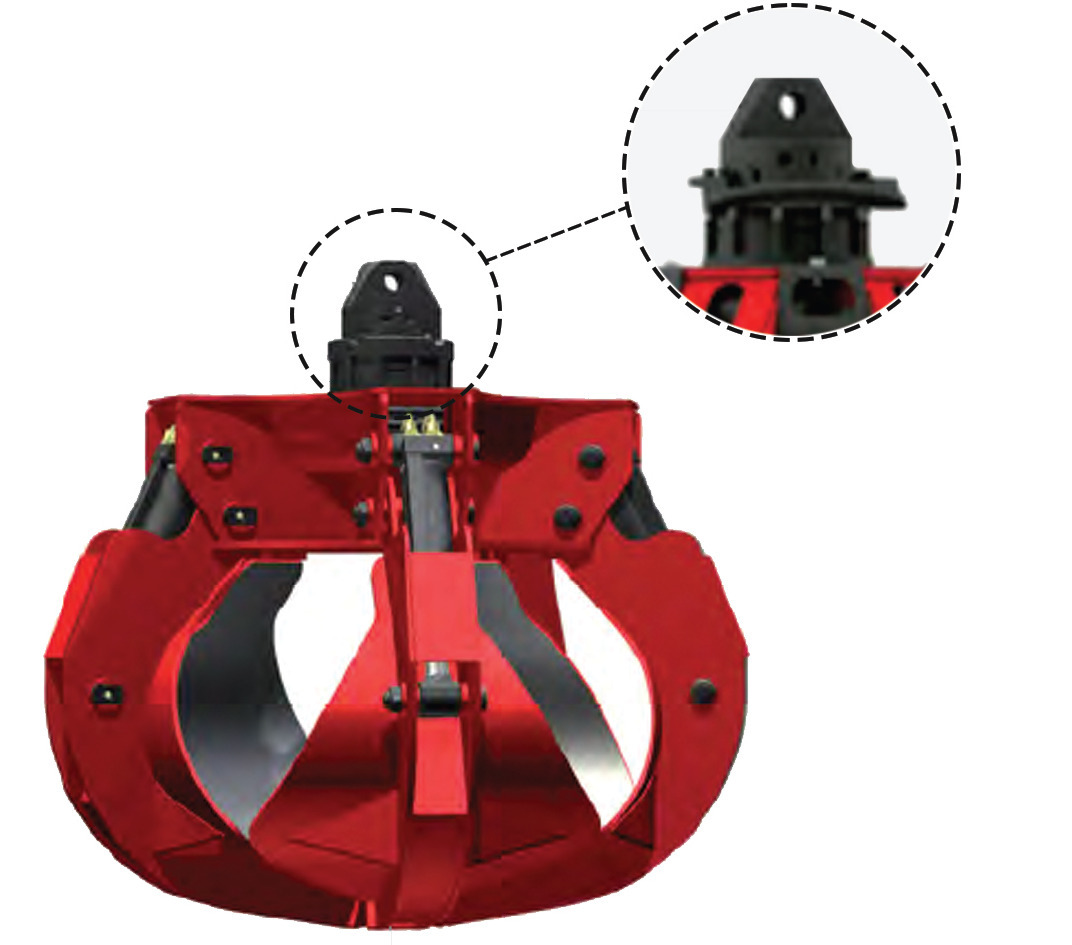 DEMOQ DRH250 - 6P Hydraulic Polyp -grab 450 kg - Грейфер для Строительной техники: фото 1