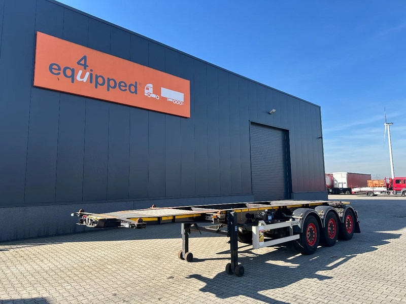 Burg 20FT ADR (EX/II, EX/III, FL, AT) chassis, leeggewicht: 3.690kg, SAF INTRADISC, 2x liftas, NL-chassis, APK/ADR: 10-2025 - Полуприцеп-контейнеровоз/ Сменный кузов: фото 1 Burg 20FT ADR (EX/II, EX/III, FL, AT) chassis, leeggewicht: 3.690kg, SAF INTRADISC, 2x liftas, NL-chassis, APK/ADR: 10-2025 - Полуприцеп-контейнеровоз/ Сменный кузов: фото 1