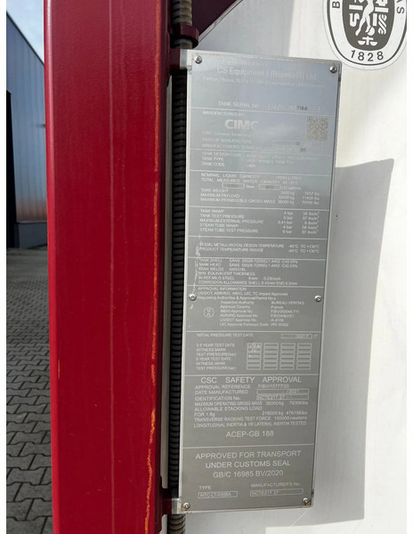 CIMC UNUSED,  BOTH FOOD STUFF/CHEMICAL USE, 20FT ISO,  25.000L, L4BN, UN Portable, T11, test: 12-2026 в лизинг CIMC UNUSED,  BOTH FOOD STUFF/CHEMICAL USE, 20FT ISO,  25.000L, L4BN, UN Portable, T11, test: 12-2026: фото 18