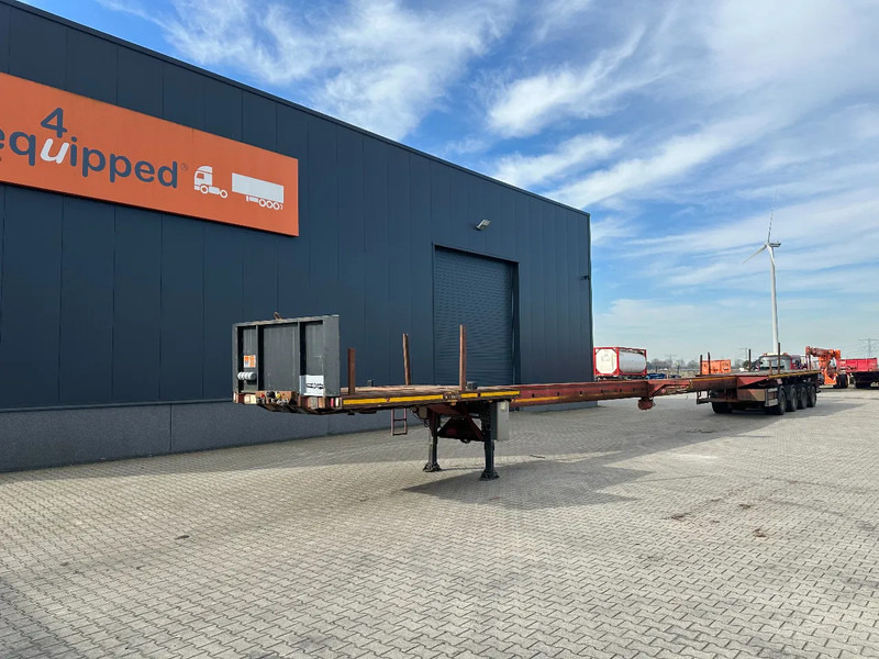Nooteboom OVB-65-04, 65TKG extendable (2x 770cm) trailer, 4x hydraulic steeringaxles, Belgium- trailer - Полуприцеп бортовой/ Платформа: фото 1 Nooteboom OVB-65-04, 65TKG extendable (2x 770cm) trailer, 4x hydraulic steeringaxles, Belgium- trailer - Полуприцеп бортовой/ Платформа: фото 1
